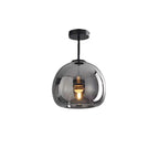 Nordic Glass Ball Ceiling Light | Semi-Flush Mount