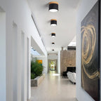 Scandinavian Macaron LED Ceiling Light | Wooden Accent Flush Mount