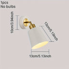 Modern Metal Wall Sconce Light | Adjustable Bedroom & Living Room Lamp