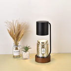 Japanese Minimalist Table Lamp | Wood & Metal Design