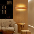 Modern Wooden LED Wall Lamp | Minimalist Bedroom & Living Room Lighting