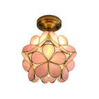 Retro Flower Ceiling Light | Colourful Vintage-Inspired PVC Flush Mount