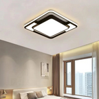 Remote-Controlled LED Ceiling Light | Modern Geometric Design