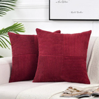 Corduroy Cushion Covers | Luxury Striped Throw Pillow Covers