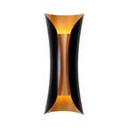 Modern Curl Wall Sconce | Black Metal Indoor Wall Light