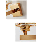 Crystal Wall Light | Modern Glass & Iron Sconce