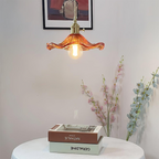 Illuminate Your Room with Elegance | Flower Glass LED Pendant Light