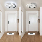 Modern Spiral LED Ceiling Light | Minimalist Round Flush Mount Fixture