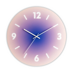 Sunset Glass Wall Clock | Modern Gradient Design