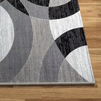 Orbit Weave Geometric Rug | Soft Velvet Non-Slip Floor Mat