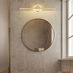 Luxe LED Mirror Wall Light | Minimalist Black & Gold Wall Lamp