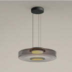 Bauhaus Glass Pendant Light | Modern Layered LED Hanging Lamp