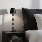 Modern Chain-Link Table Lamp | Rechargeable Touch LED Light