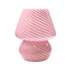 Murano-Style Glass Mushroom Lamp | USB Dimmable Table Light