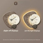 LumoClock | Large Modern Wall Clock | Silent Quartz & LED Light