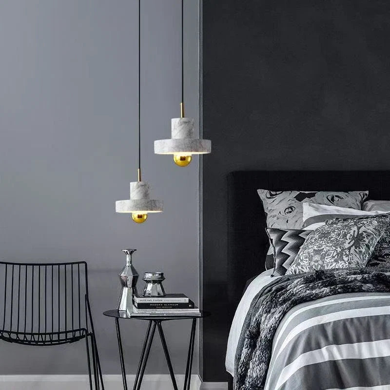 Marble Pendant Lamp | Natural Stone Postmodern Design
