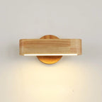 Rotating Wall Lamp | Japanese Solid Wood & Aluminium Design