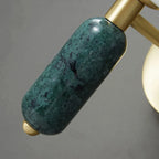 Marble & Glass Wall Lamp | Gold Finish Modern Sconce