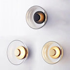 Nordic Glass LED Wall Sconce | Modern Round Decorative Wall Light