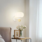 Nordic Pumpkin Wall Lamp | Modern Glass & Metal Sconce