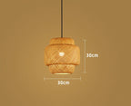 Natural Bamboo Pendant Lamp | Handwoven Rattan Light Fixture