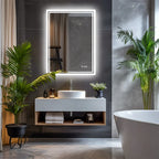 LuvoGlow | LED Bathroom Mirror | Frameless Dimmable with Anti-Fog