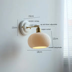 Nordic Cream Ceramic Wall Lamp | Vintage Elegance for Modern Homes
