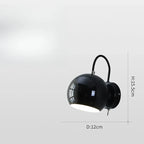 Nordic Cream Wall Lamp | Adjustable Dome Light