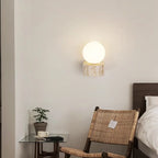 Travertine Stone Wall Lamp | Modern Japanese-Style LED Sconce