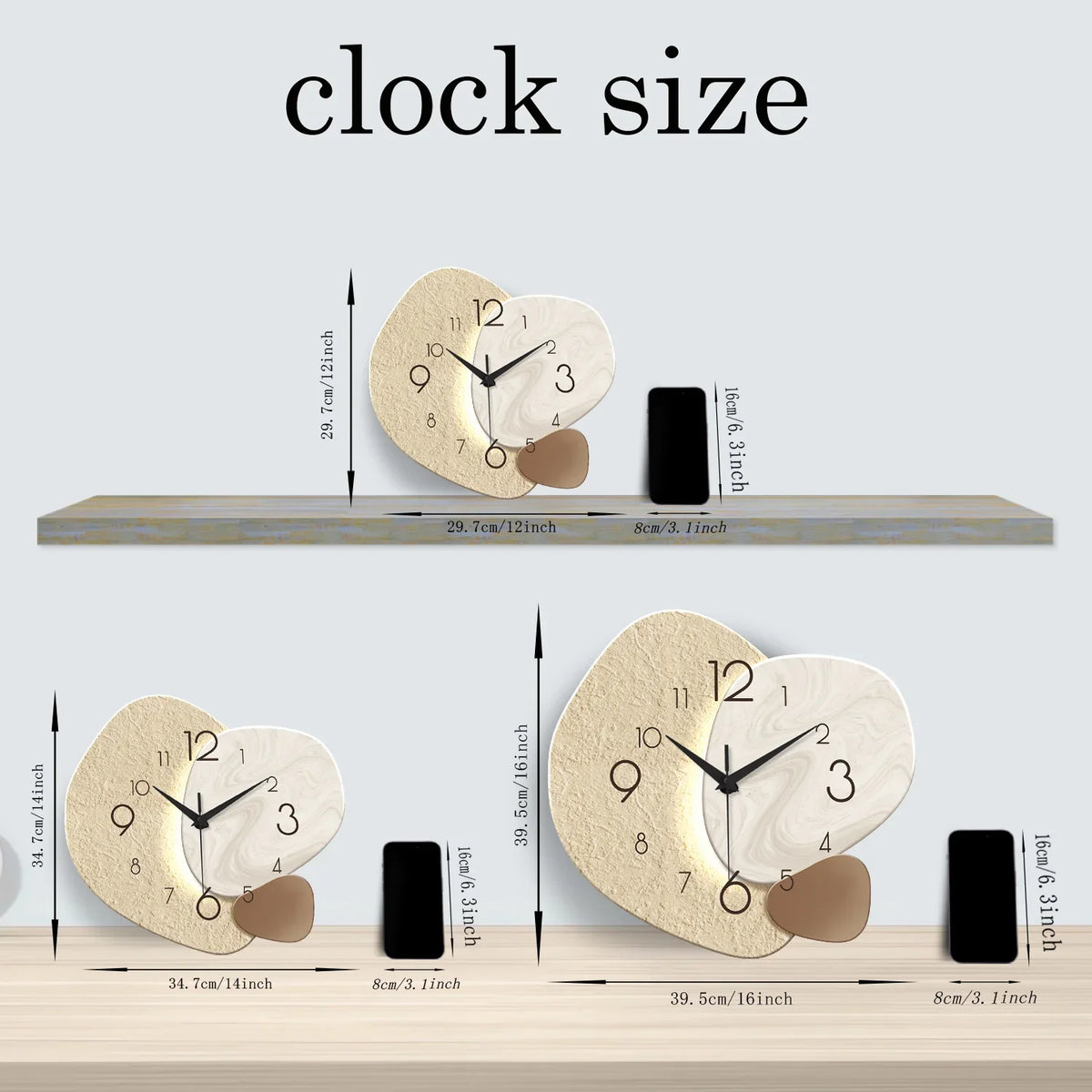 TempoStone Modern Wall Clock