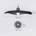 Handwoven Paper Rope Ceiling Light Shade | Natural Artistic Design