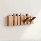 Wooden Wall Hooks | Foldable Piano Key Design Hanger Rack