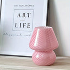 Murano-Style Glass Mushroom Lamp | USB Dimmable Table Light