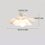 Petal Flower Ceiling Light | Modern Floral Semi Flush Mount Fixture