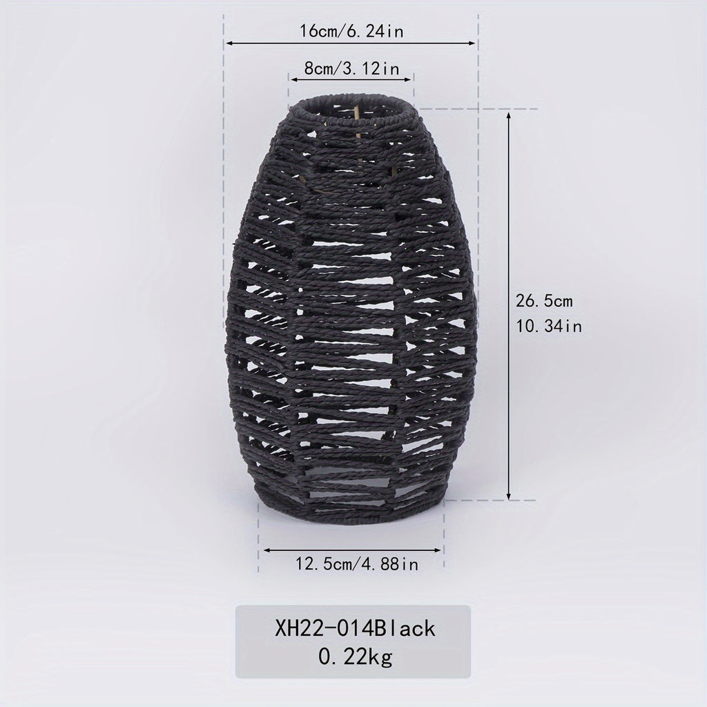 Modern Handwoven Rope Pendant Shade | Natural Woven Ceiling Light