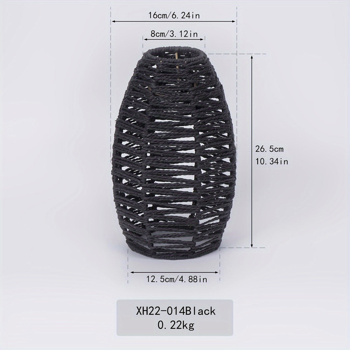 Modern Handwoven Rope Pendant Shade | Natural Woven Ceiling Light