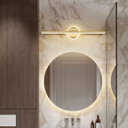 Luxe LED Mirror Wall Light | Minimalist Black & Gold Wall Lamp