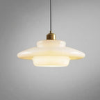 White Glass Pendant Light | Modern Mid-Century Elegance